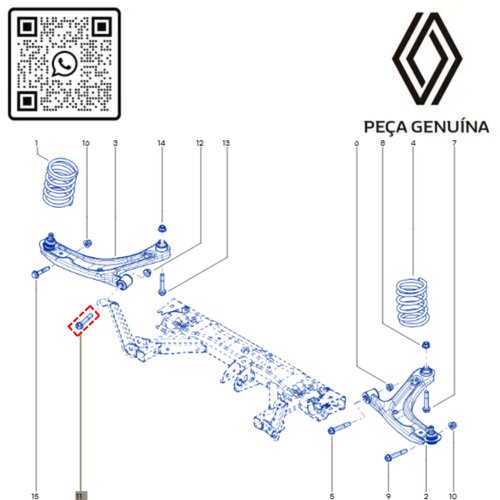 RN 82713R 401582713R PARAFUSO FIX 4